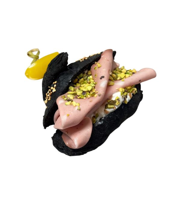 Brioches salata carbone vegetale